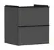 Hansgrohe-HG-Xelu-Q-Waschtischunterschrank-Diamantgrau-Matt-580-475-mit-2-Schubkaesten-fuer-Waschtisch-Mattschwarz-54024670 gallery number 1
